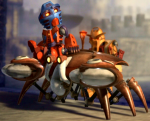 Pewku, a famous Ussal Crab, in a further developed form.
